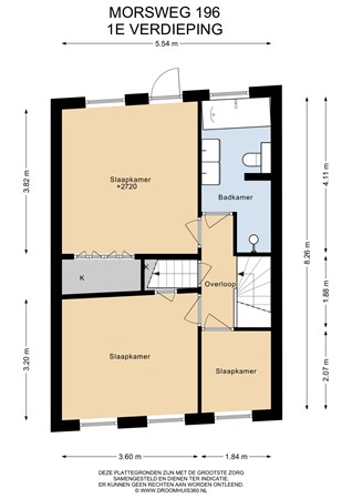 Floorplan - Morsweg 196, 2332 ET Leiden